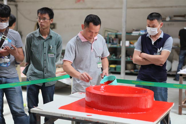 學員實操--涂膠衣層(四)